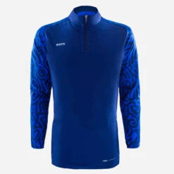 Kipsta Sweat De Football 1/2 Zip VIRALTO LETTERS Marine Et Bleu -ProSportif Boutique 8740148