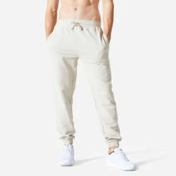 Pantalon Jogging Fitness Homme - 500 Essentials Gris Lin 17 Pantalon Jogging Fitness Homme - 500 Essentials Gris Lin -ProSportif Boutique 8773596