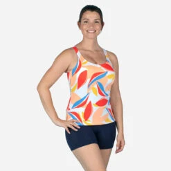 Maillot De Bain De Natation Femme 1 Pièce Tankini Shorty HEVA Lea Melon -ProSportif Boutique 8774082