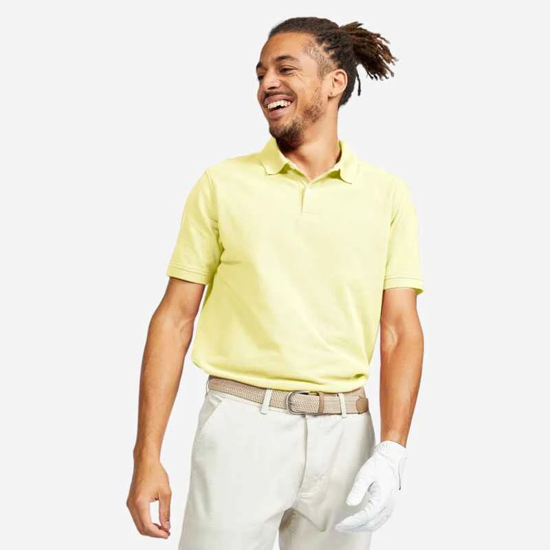 Polo De Golf Manches Courtes Homme MW500 Noisette 18 Polo De Golf Manches Courtes Homme MW500 Noisette – Image 16