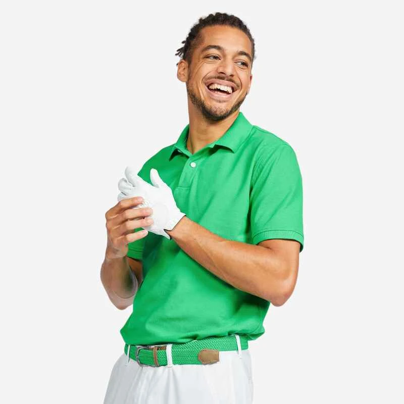 Polo De Golf Manches Courtes Homme MW500 Noisette 19 Polo De Golf Manches Courtes Homme MW500 Noisette – Image 17