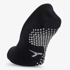 Chaussettes Ballerines Antidérapantes Fitness Coton Femme - 500 Noir -ProSportif Boutique ballerines antiderapantes fitness noir 3