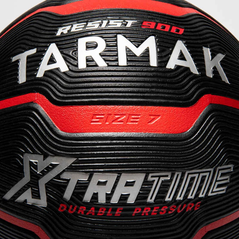 Ballon De Basketball Taille 7 - Resist 900 Rouge Noir 8 Ballon De Basketball Taille 7 - Resist 900 Rouge Noir – Image 6