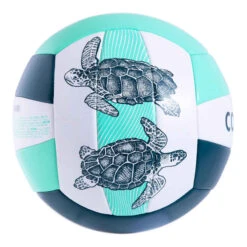 Ballon De Beach Volley 100 Classic Cousu Taille 5 Vert Tortue -ProSportif Boutique ballon de beach volley bvbs100 bleu et jaune 2