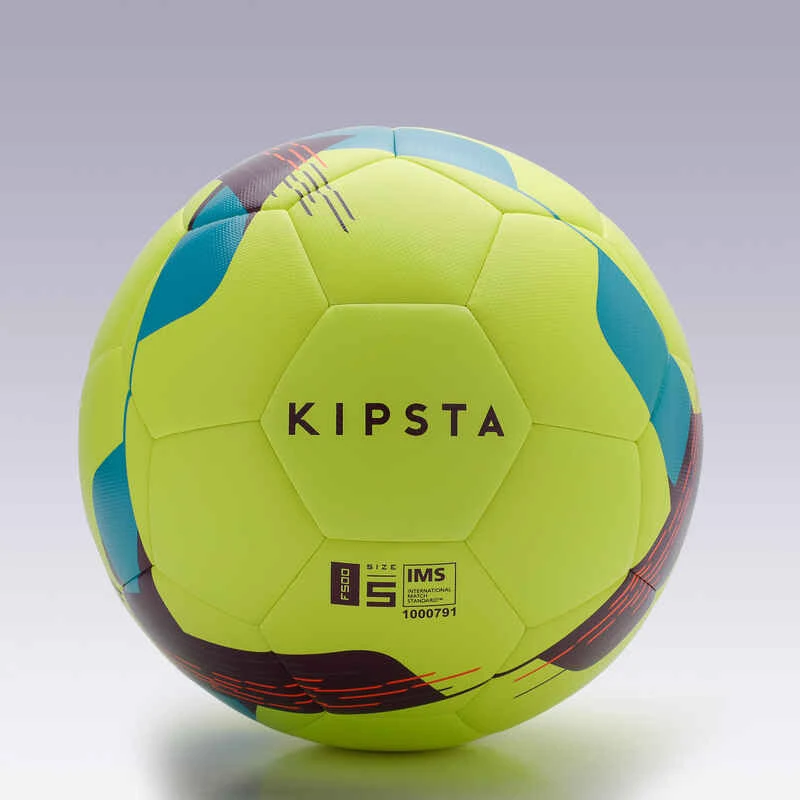 Kipsta Ballon De Football Hybride F500 Taille 5 Jaune Fluo 4 Kipsta Ballon De Football Hybride F500 Taille 5 Jaune Fluo – Image 2