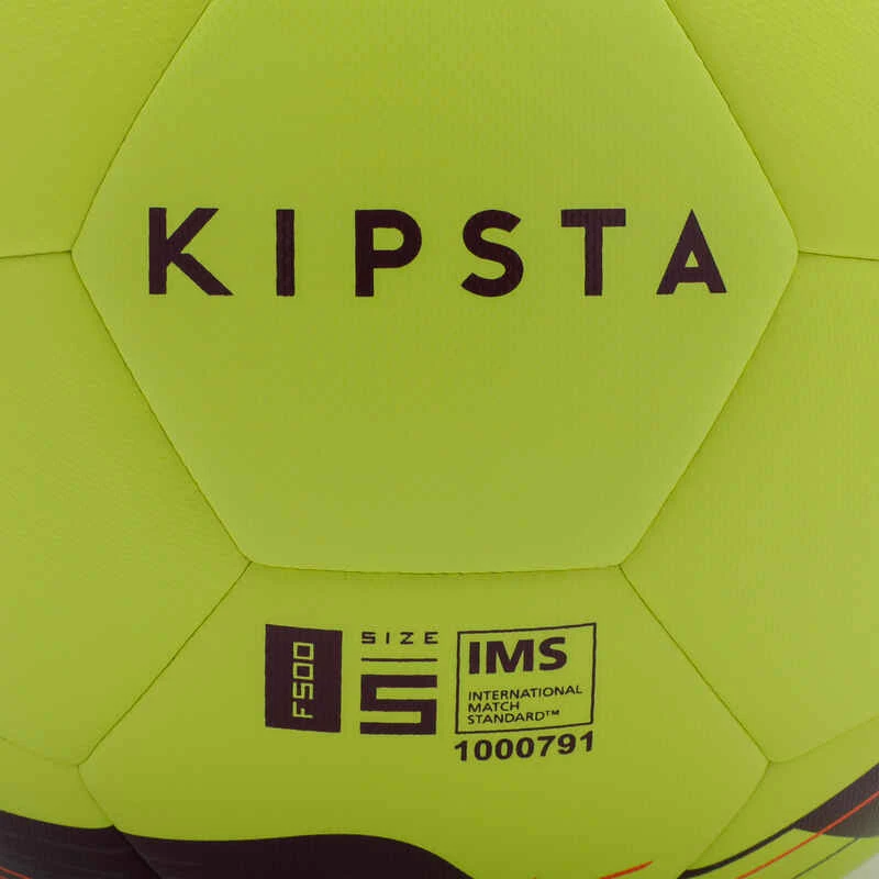 Kipsta Ballon De Football Hybride F500 Taille 5 Jaune Fluo 9 Kipsta Ballon De Football Hybride F500 Taille 5 Jaune Fluo – Image 7