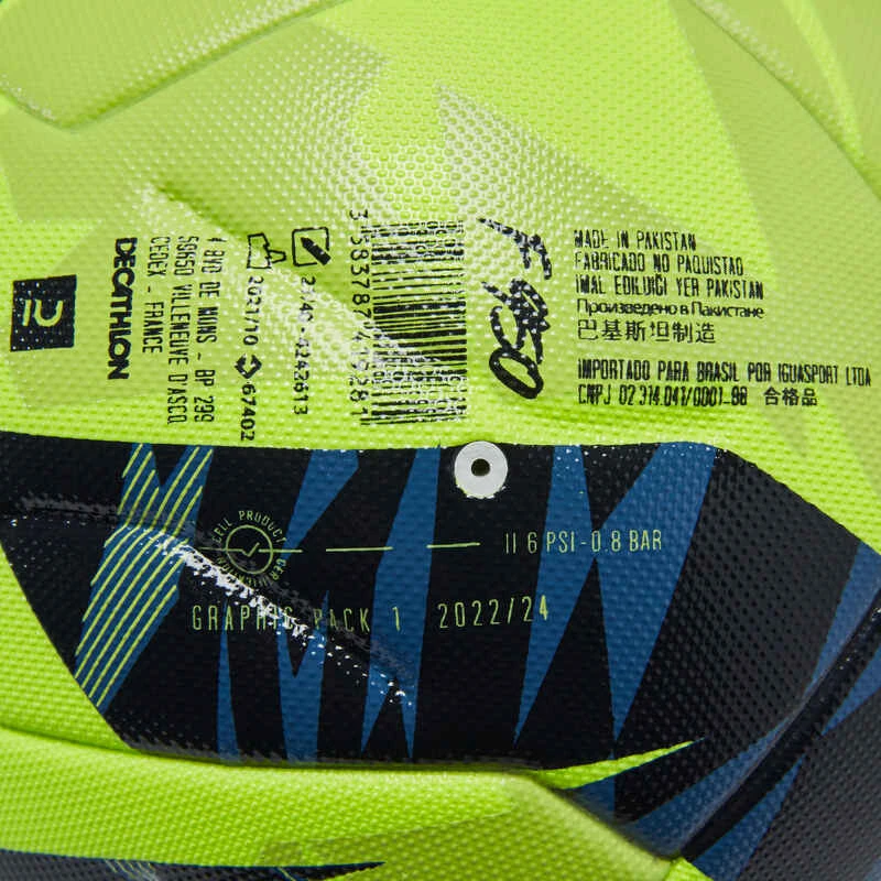 Kipsta Ballon De Football Thermocollé FIFA QUALITY PRO F950 Taille 5 Jaune 7 Kipsta Ballon De Football Thermocollé FIFA QUALITY PRO F950 Taille 5 Jaune – Image 5