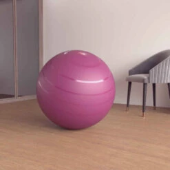GYM BALL PILATES RÉSISTANT TAILLE 3 / 75 Cm - BORDEAUX
