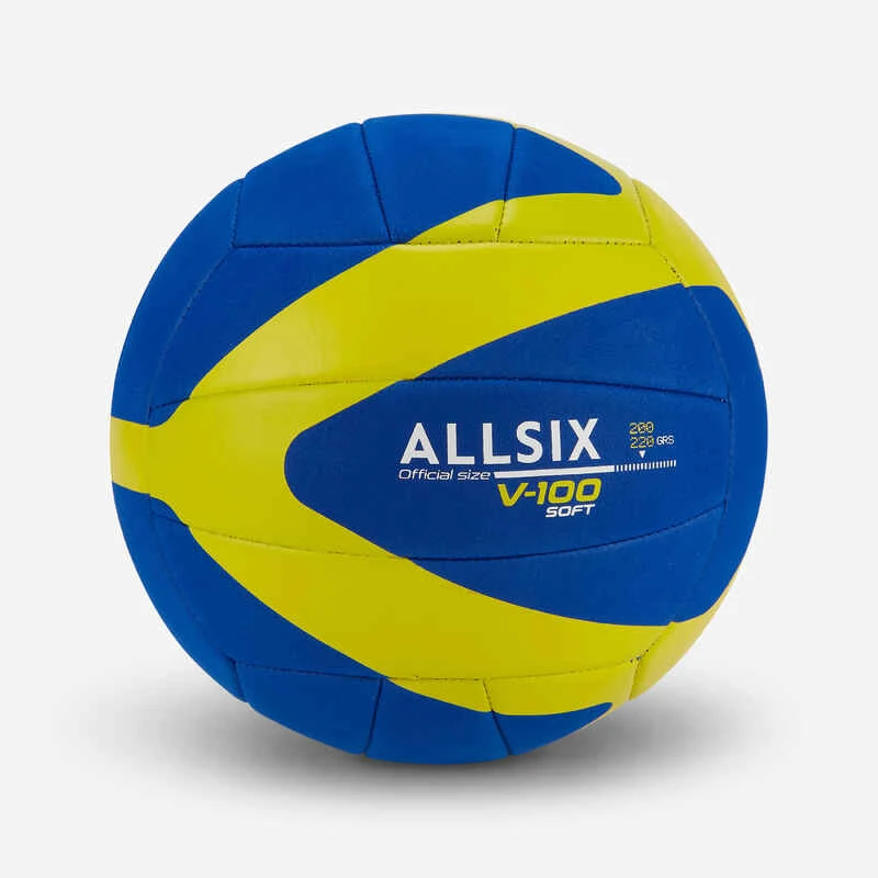 Ballon De Volleyball V100 Soft 200 - 220 G Pour Les 6 à 9 Ans - Bleu/Jaune 3 Ballon De Volleyball V100 Soft 200 - 220 G Pour Les 6 à 9 Ans - Bleu/Jaune