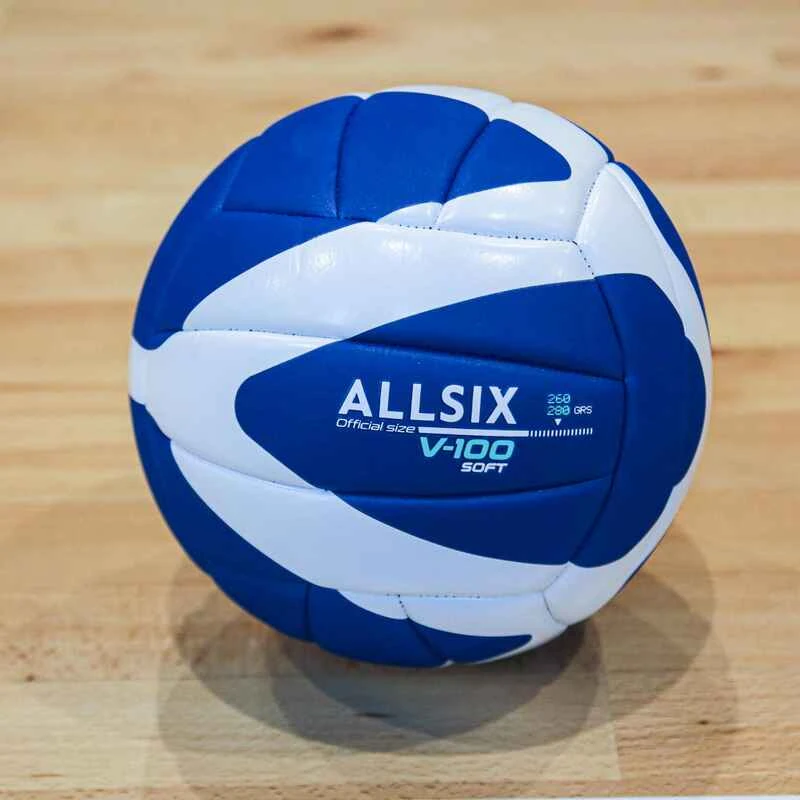 BALLON DE VOLLEY-BALL V100 SOFT 260-280G BLEU/BLANC A PARTIR DE 15 ANS 4 BALLON DE VOLLEY-BALL V100 SOFT 260-280G BLEU/BLANC A PARTIR DE 15 ANS – Image 2
