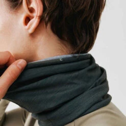 Kalenji BANDEAU MULTI- FONCTIONS KAKI CENDRE -ProSportif Boutique bandeau multi fonctions running noir imprime gris carboneslashnoir 2