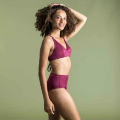 Bas De Maillot De Bain De Surf Femme Taille Haute ROMI ROUGE BORDEAUX 22 Bas De Maillot De Bain De Surf Femme Taille Haute ROMI ROUGE BORDEAUX -ProSportif Boutique bas de maillot de bain de surf femme taille haute romi marin blanc gris fonce 8