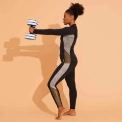 BAS DE MAILLOT DE BAIN LEGGING AQUAGYM-AQUABIKE FEMME NOIR IMPRIME KAKI -ProSportif Boutique bas de maillot de bain legging aquagym aquabike femme noir imprime kaki 9