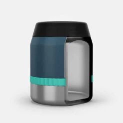 Quechua Boîte Alimentaire MH500 Isotherme Randonnée Inox 0,8L Bleu Avec Bol -ProSportif Boutique boite alimentaire mh500 isotherme randonnee inox 08l kaki avec bol 3