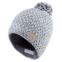 WEDZE BONNET DE SKI ENFANT - TIMELESS - GRIS CLAIR -ProSportif Boutique bonnet de ski enfant timeless rose 2