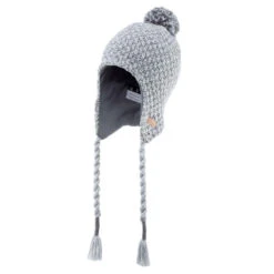 WEDZE BONNET DE SKI PÉRUVIEN ENFANT - TIMELESS - GRIS CLAIR -ProSportif Boutique bonnet de ski peruvien enfant timeless rose 2