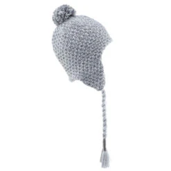 WEDZE BONNET DE SKI PÉRUVIEN ENFANT - TIMELESS - GRIS CLAIR -ProSportif Boutique bonnet de ski peruvien enfant timeless rose 3