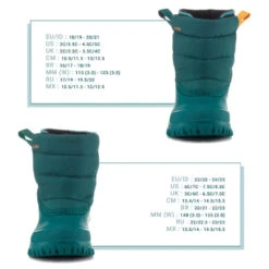 WEDZE Bottes De Neige Bébé, Après Ski Bébé WARM Turquoises -ProSportif Boutique bottes de neige bebe apres ski bebe warm turquoises 7