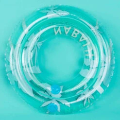 Bouée Piscine Gonflable 65 Cm Transparente "Palmiers" Pour Enfants De 6-9 Ans -ProSportif Boutique bouee gonflable 65 cm transparente imprimee pour junior 6 9 ans 2