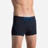 Boxer De Bain Natation Homme - Boxer 100 Plus - Noir Bleu