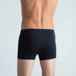 Boxer De Bain Natation Homme - Boxer 100 Plus - Noir Bleu -ProSportif Boutique boxer de bain natation homme boxer 100 plus noir bleu 2