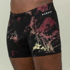 Boxer De Natation Homme - Fiti - Trao Noir / Rouge / Beige -ProSportif Boutique boxer de natation homme fiti trao noir slash rouge slash beige 4