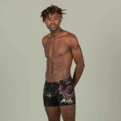 Boxer De Natation Homme - Fiti - Trao Noir / Rouge / Beige -ProSportif Boutique boxer de natation homme fiti trao noir slash rouge slash beige 8