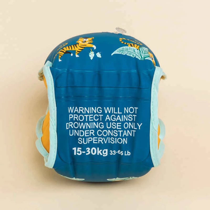 Brassards Piscine Bleu Imprimé "Tigre" Intérieur Tissu Enfant 15 -30 Kg 6 Brassards Piscine Bleu Imprimé "Tigre" Intérieur Tissu Enfant 15 -30 Kg – Image 4