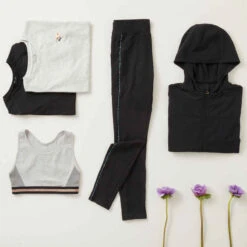 Brassière Fille Coton Grise -ProSportif Boutique brassiere fille coton grise 4