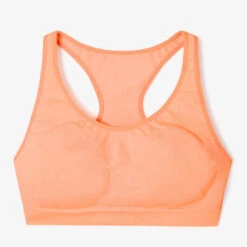 Kalenji BRASSIERE RUNNING BASIQUE MAINTIEN ELEVE 19 Kalenji BRASSIERE RUNNING BASIQUE MAINTIEN ELEVE -ProSportif Boutique brassiere running basique rose corail fluo 5