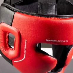 CASQUE INTÉGRAL DE BOXE ENFANT 500 ROUGE -ProSportif Boutique casque de boxe enfant integral 500 rouge 2