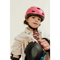 Casque Enfant Roller Skateboard Trottinette B100 Rose -ProSportif Boutique casque enfant roller skateboard trottinette b100 bleu 11