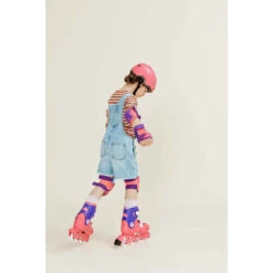 Casque Enfant Roller Skateboard Trottinette B100 Rose -ProSportif Boutique casque enfant roller skateboard trottinette b100 bleu 12