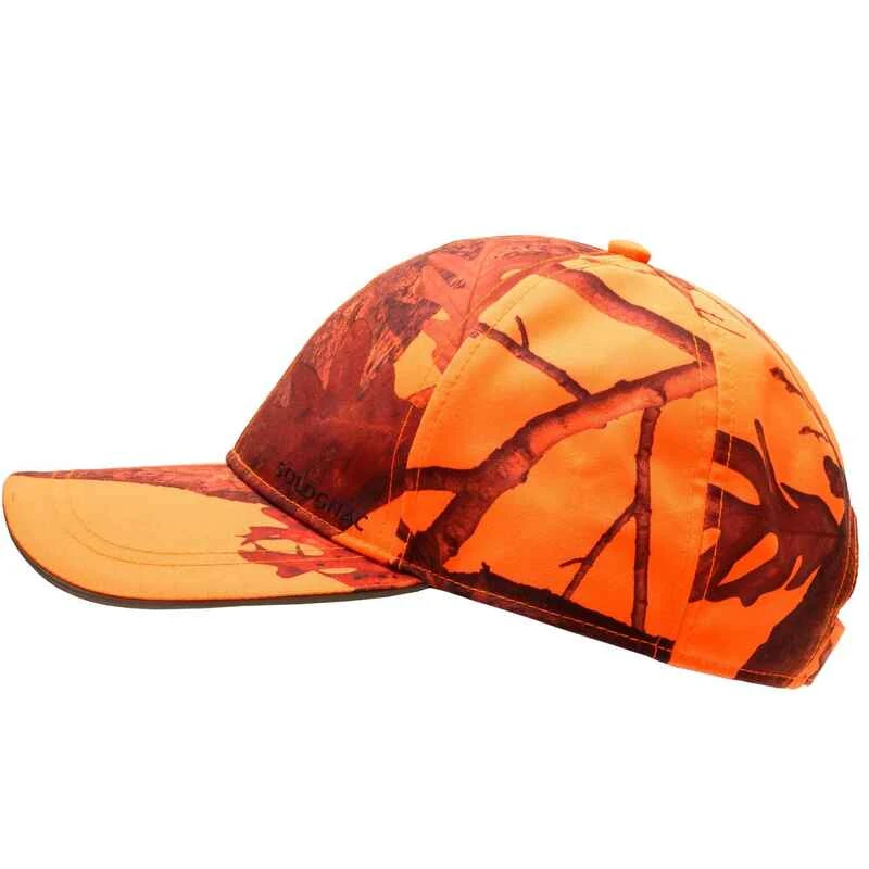 CASQUETTE CHASSE ORANGE CAMO 500 4 CASQUETTE CHASSE ORANGE CAMO 500 – Image 2