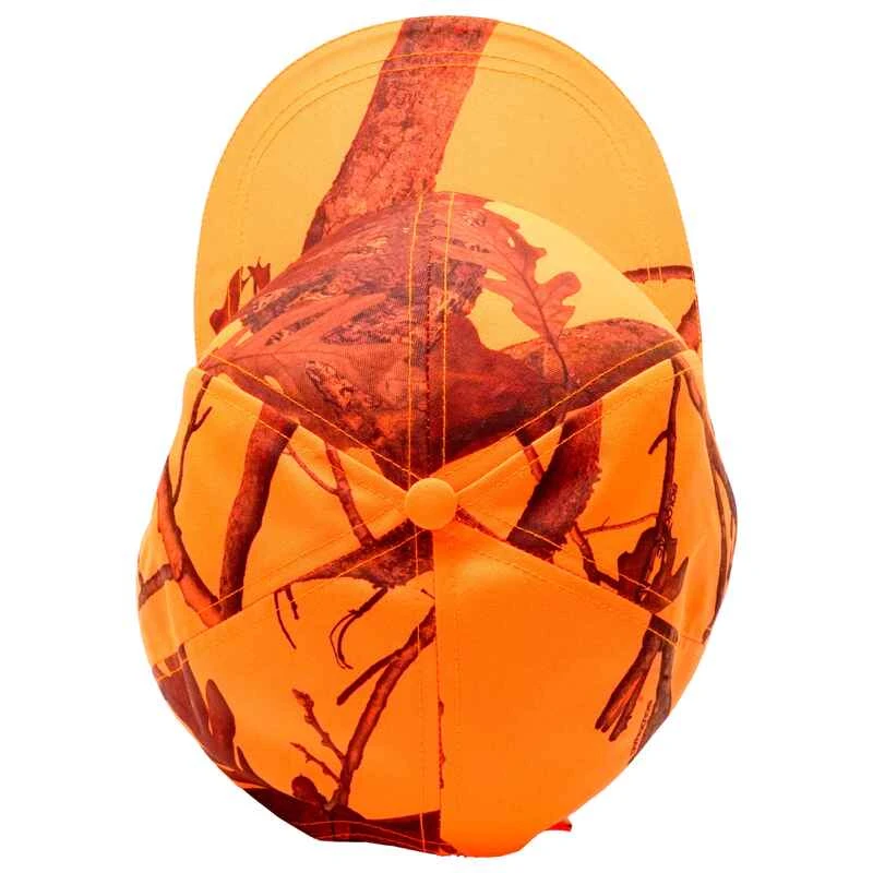 CASQUETTE CHASSE ORANGE CAMO 500 6 CASQUETTE CHASSE ORANGE CAMO 500 – Image 4