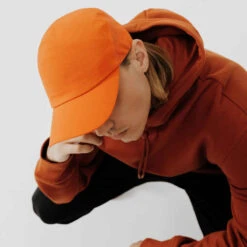Kalenji CASQUETTE RUNNING AJUSTABLE HOMME FEMME ORANGE 16 Kalenji CASQUETTE RUNNING AJUSTABLE HOMME FEMME ORANGE -ProSportif Boutique casquette running ajustable noire homme femme 3