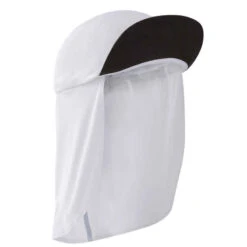 Kalenji CASQUETTE TRAIL RUNNING MODULABLE SAHARIENNE BLANCHE -ProSportif Boutique casquette trail running modulable saharienne blanche 3