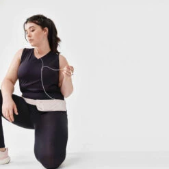 Kalenji CEINTURE DE RUNNING BASIQUE POUR TELEPHONE ROSE -ProSportif Boutique ceinture de running basique pour telephone rose 2