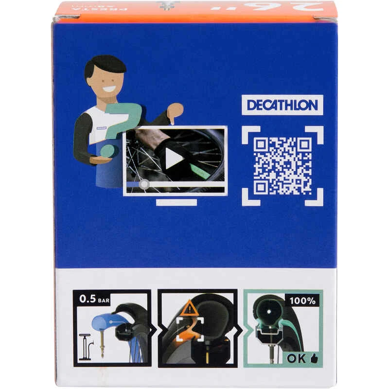 Decathlon CHAMBRE A AIR 26x1,2/1,5 VALVE PRESTA 48MM 7 Decathlon CHAMBRE A AIR 26x1,2/1,5 VALVE PRESTA 48MM – Image 5