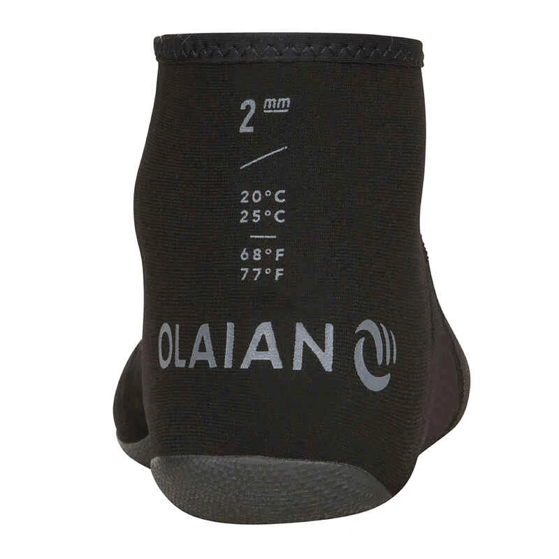 CHAUSSETTE SURF BODYBOARD 100 Néoprène 2MM NOIR 5 CHAUSSETTE SURF BODYBOARD 100 Néoprène 2MM NOIR – Image 3
