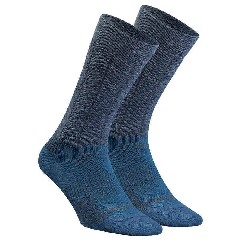 Quechua Chaussettes Chaudes De Randonnée - SH500 U-WARM MID - Adulte X 2 Paires 4 Quechua Chaussettes Chaudes De Randonnée - SH500 U-WARM MID - Adulte X 2 Paires – Image 2