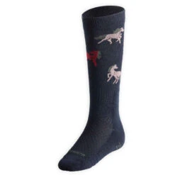 Chaussettes D'équitation Enfant SKS 500 Motifs Poneys Marine Et Rose. 14 Chaussettes D'équitation Enfant SKS 500 Motifs Poneys Marine Et Rose. -ProSportif Boutique chaussettes d equitation enfant sks 500 motifs poneys marine et rose 3
