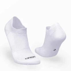 CHAUSSETTES DE RUNNING INVISIBLES RUN500 X2 BLANCHES ECO-CONCUES