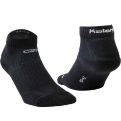 CHAUSSETTES DE RUNNING MI-HAUTEURS ÉPAISSES KIPRUN NOIRES -ProSportif Boutique chaussettes de running mi hauteurs epaisses kiprun noires 2