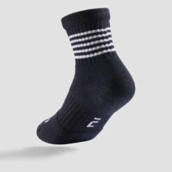 CHAUSSETTES DE SPORT ENFANT HAUTES ARTENGO RS 500 MARINE BLANC NOIR LOT DE 3 -ProSportif Boutique chaussettes de sport enfant hautes artengo rs 500 marine blanc noir lot de 3 6