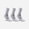 CHAUSSETTES DE SPORT HAUTES ARTENGO RS 560 BLANC GRIS LOT DE 3 -ProSportif Boutique chaussettes de sport hautes artengo rs 560 blanc gris lot de 3