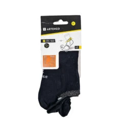 CHAUSSETTES DE SPORT BASSES ARTENGO RS 160 NOIR BRILLANT LOT DE 3 -ProSportif Boutique chaussettes de tennis basses artengo rs 160 gris lot de 3 11