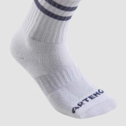 CHAUSSETTES DE TENNIS HAUTES ARTENGO RS 500 BLANC RETRO LOT DE 3 -ProSportif Boutique chaussettes de tennis hautes artengo rs 500 blanc lot de 3 11