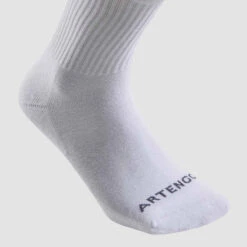 Artengo CHAUSSETTES DE SPORT HAUTES RS 100 BLANCHE LOT DE 3 -ProSportif Boutique chaussettes de tennis hautes rs 100 blanche lot de 3 8