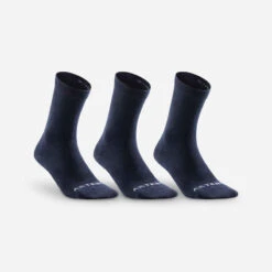 Artengo Chaussettes De Sport Hautes RS 160 X 3 - Marine